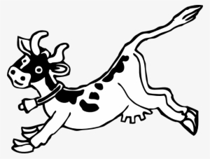 Jumping Cow Svg Clip Arts 600 X 455 Px