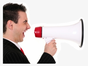 Guy With Megaphone Png