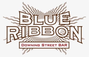 Blue Ribbon Downing Street Bar Bromberg Bros - Graphic Design