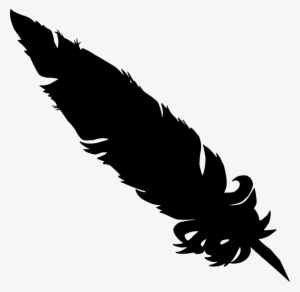 Free Png Simple Feather Silhouette Png Images Transparent - Black Feather Transparent Background