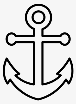 Big Anchor Vector - White Anchor Icon Png