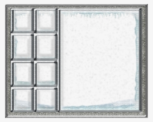 Minou Frame Winter Snow Window - Window With Snow Png