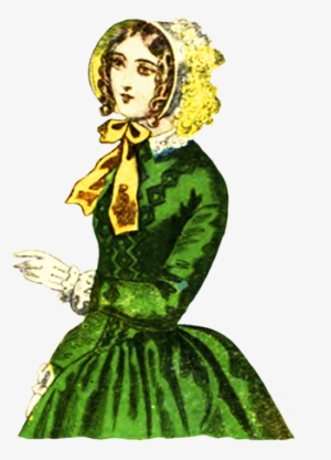 Victorian Woman With Bonnet 1838, Victorian Hat Clipart - Victorian Woman On Transparent