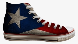 converse ct all star hi top puerto rico flag - converse puerto rico flag pride distressed custom print