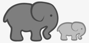 Image Grey Elephant Clipart - Pink Elephant Clip Art