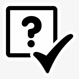 Clipart - Question Check Mark Png