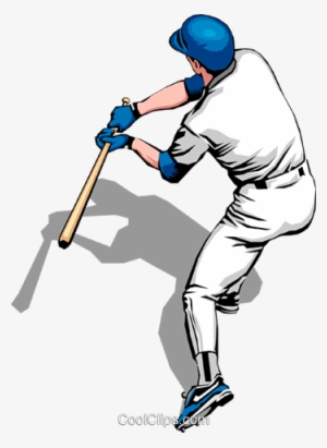 Baseball Player At Bat Royalty Free Vector Clip Art - Baseball Clip Art