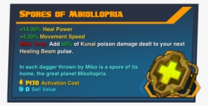 Spores Of Mikollopria - Reyna Battleborn Lore