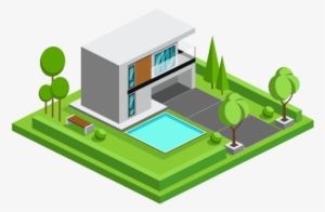 Pano Graphic Real Estate Industry - Vector Graphics