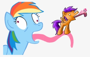 Impossibly Long Tongue, Pinkie Pie, Rainbow Dash, Safe, - Lick Png