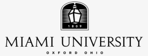 Miami University Logo Png Transparent - Black Miami University Logo