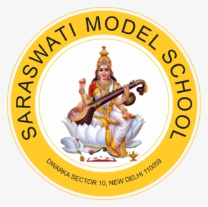 Lord Saraswati Logo Saraswati Logo - Goddess Saraswati - Poster - 11 X 9 Inches - Unframed
