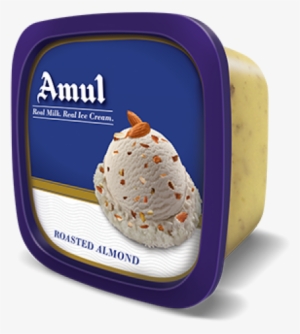 Amul Real Ice Cream - Amul Roasted Almond Ice Cream