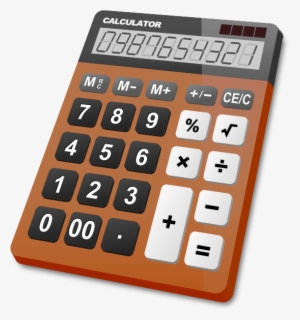Calculator Brown Vector Icon - Brown Calculator