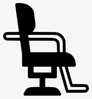 Salon Furniture Barber Hair Cutting Hairdresser Chair - Clip Art Salon Chair
