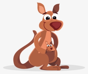 Kangaroo Clipart Cartoon - Kangaroo Cartoon Transparent