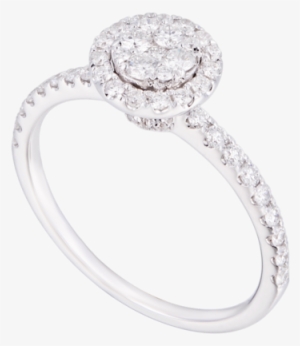 Ideal Cluster Diamond Ring - Engagement Ring