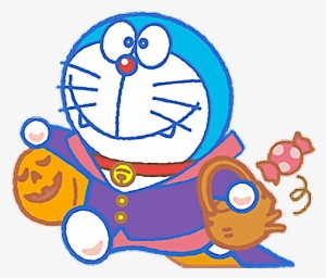 Cute Doraemon Halloween Pumpkin Candy Trickortreat - Halloween Doraemon