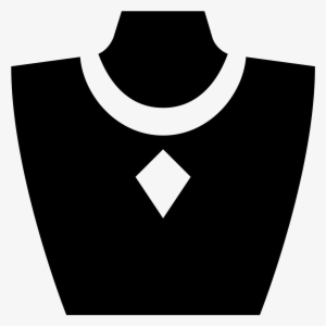 A Necklace With A Thin Chain And Large Diamond Shaped - Jewelry Icon Png