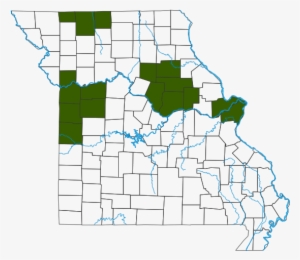Smooth Greensnake Dist Map - St Francis River Missouri Map