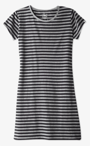 Women's Stiped T-shirt Dress - Shirt