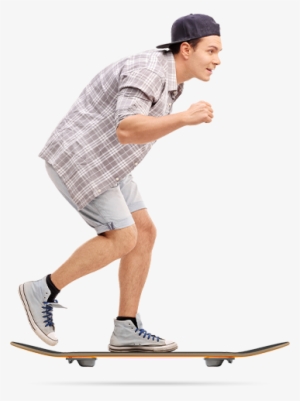 Onepage Hoverboard Man - Stock Photography