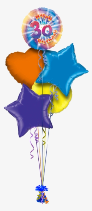 Colourful Happy 30th Birthday Special Age Balloon - Happy 30th Birthday Helium Balloon Gift