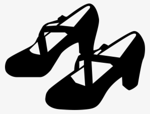 Flamenco Dance Black Female Shoes Comments - Zapatos De Danza Dibujo