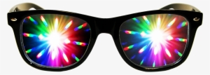 Black Plastic Diffraction Glasses