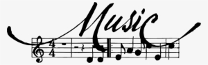 Music Text Png - Music Sign Clipart Transparent Background