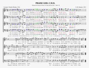Analysis Of Text Highlighted In “praise God” - Sheet Music