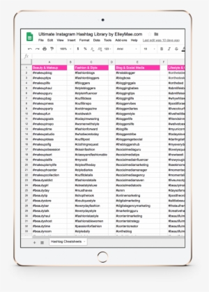 Ultimate Instagram Hashtag Library - Microsoft Office 2000