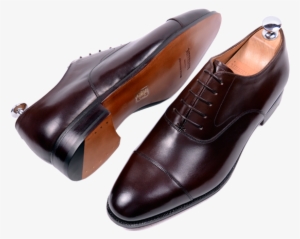 Dark Brown Men's Boots - Dark Brown Oxford Shoe