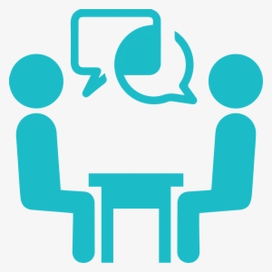 Face To Face Interview Clipart - Face To Face Icon