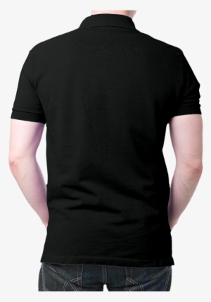 Tap To Expand - Navy Blue Polo T Shirt Back Side