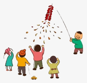 Painted Chinese New Year Firecracker Png - 過年 鞭炮 聲