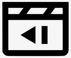 Clapboard Previous - - Icon