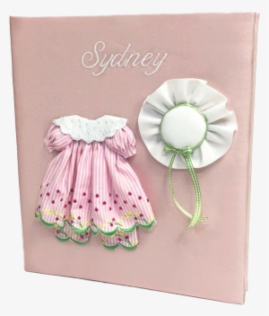 Pinafore Baby Dress & Hat Baby Memory Book - Baby Girl