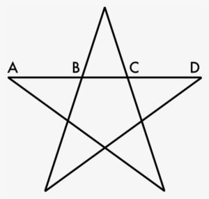 This Shape Is Riddled With Golden Ratios - Star Drawing Black And White