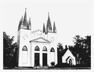 Line Drawing Of Church