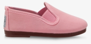 Kids Baby Pink Pamplona Slip On Plimsoll - Shoe