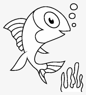Sea Fish Coloring Page - Pez En El Mar