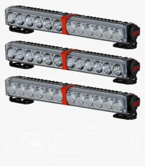 Driving Lights Xray Vision 600 Led Series - 60w Quad Optic Led Linear Driving Lights Clear Lens