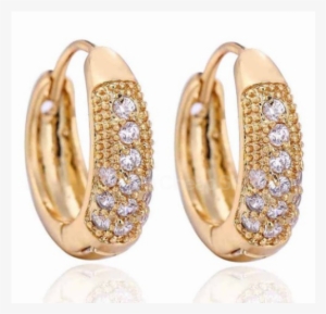 Golden Round Earrings For Women