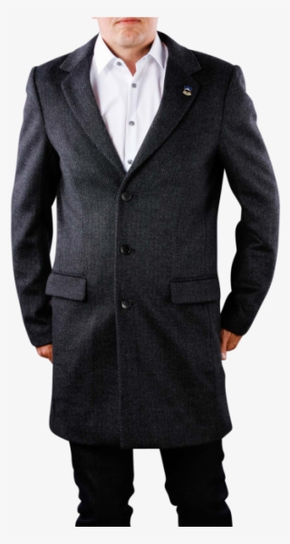 Scotch & Soda Classic 3 Button Coat In Wool - یقه کرواتی پیراهن مردانه