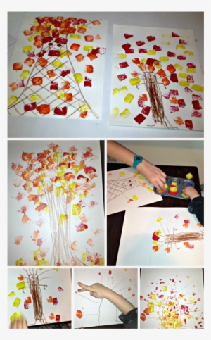 autumn leaf crafts inspired by red leaf, yellow leaf - red leaf, yellow leaf