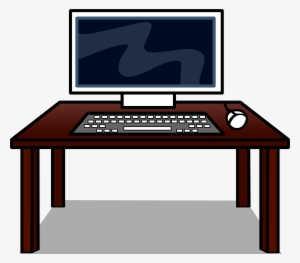 Computer Desk Sprite 001 - Club Penguin Furniture