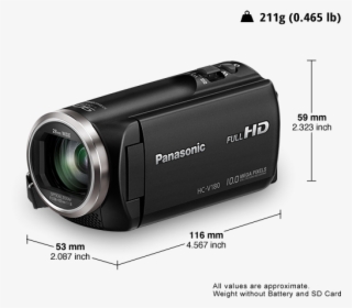 View Larger - Panasonic Hc V180eb K