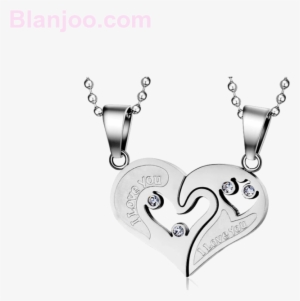 Stainless Steel Mens Womens Couple Pendant Necklace