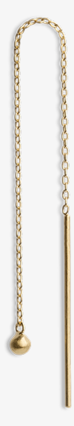 Chain Earring With Ball - Yıldız Küpe